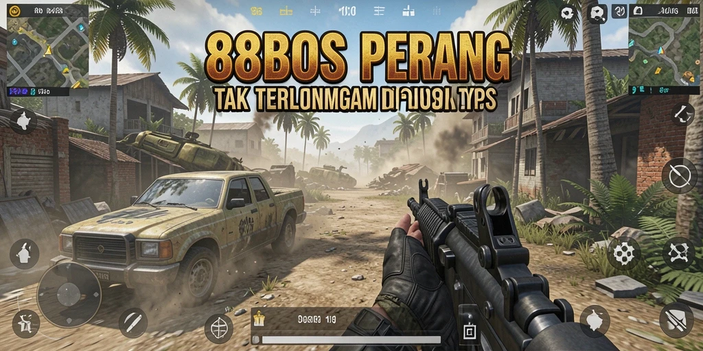 Tampilan gameplay menegangkan di 88BOS dengan aksi tembak-menembak yang seru.
