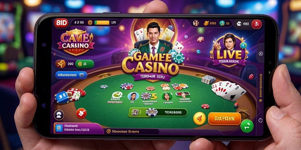 Tampilan gameplay seru di 8ID Live Casino dengan dealer langsung.