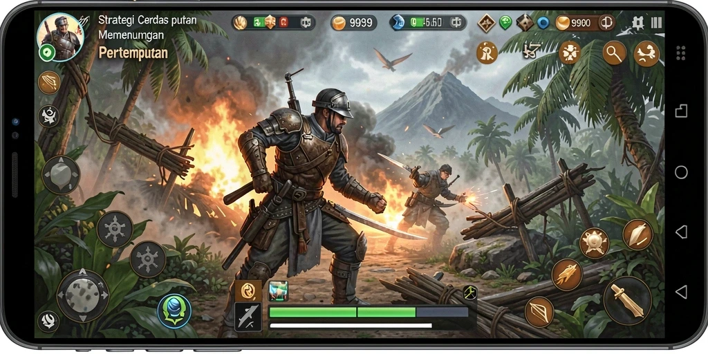 Tampilan gameplay menarik dari 9939 dengan taktik pertempuran yang mendebarkan.