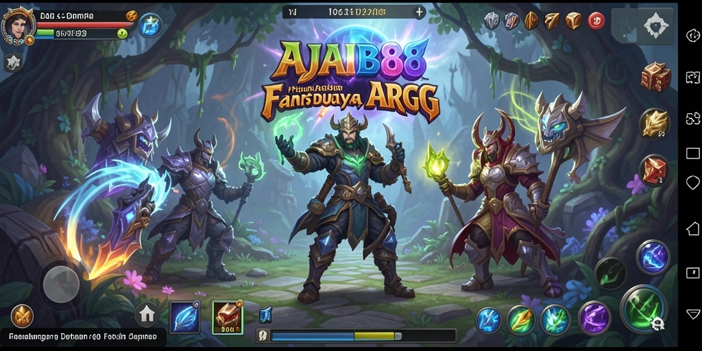 Gameplay mendebarkan dalam petualangan ARPG AJAIB88.