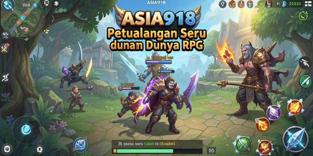 Tampilan gameplay menakjubkan di ASIA918 dengan aksi RPG yang seru.