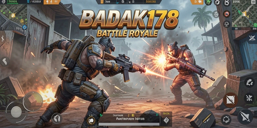 Screenshot pertarungan seru di arena BADAK178 dengan grafis yang menawan.