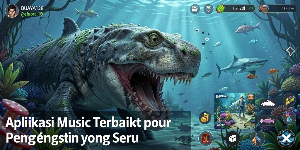 Tampilan menarik dari gameplay interaktif di BUAYA138.