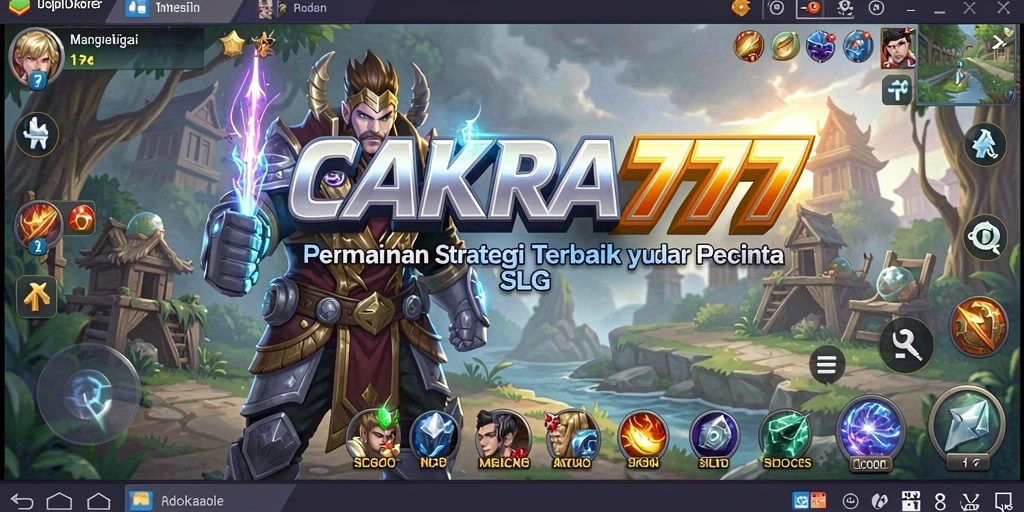 Tampilan gameplay menarik dari CAKRA777 yang menunjukkan strategi SLG.