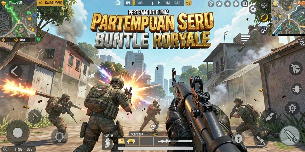 Screenshot gameplay CALO288 yang intens di medan perang.
