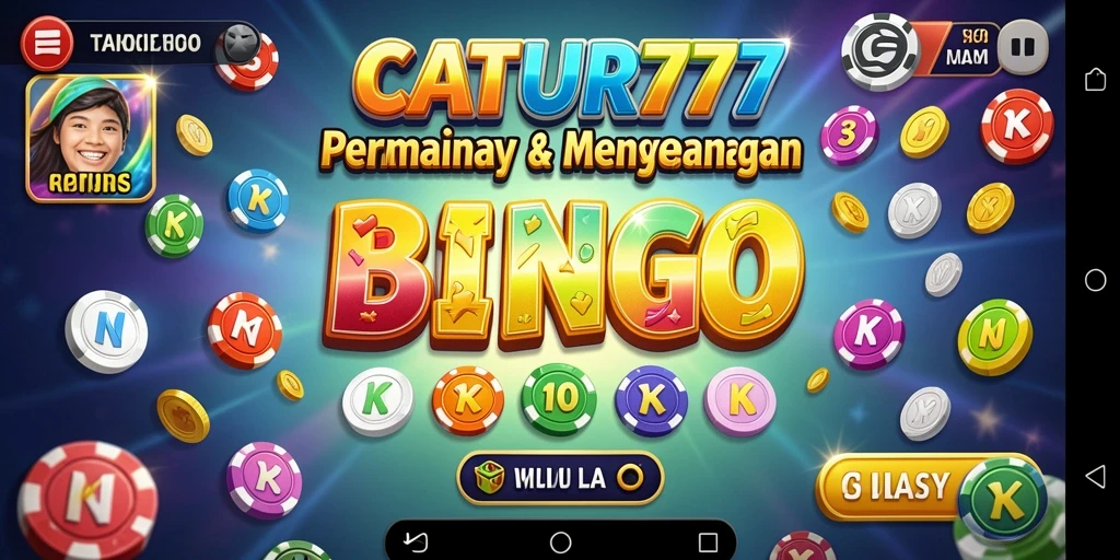 Tampilan gameplay Bingo yang menarik dan interaktif.