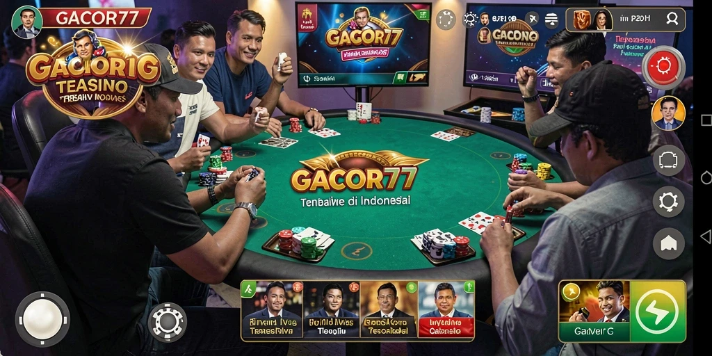 Screenshot GACOR77 menampilkan aksi permainan Live Casino yang mendebarkan.