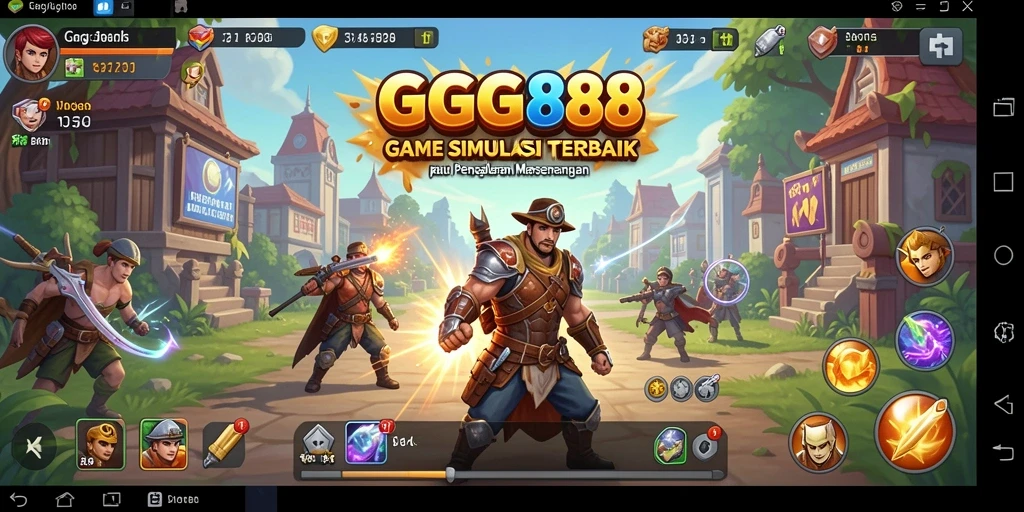 Screenshot GGG888 menampilkan pengalaman gameplay simulasi yang mendalam.
