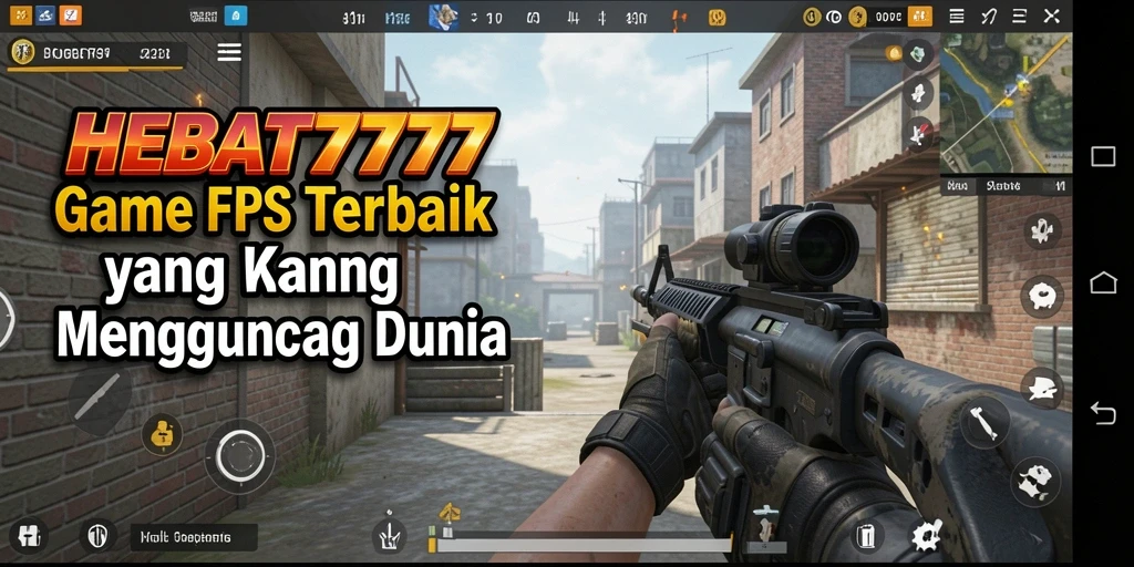 Tangkapan layar HEBAT777 menunjukkan aksi menegangkan dalam pertarungan FPS.
