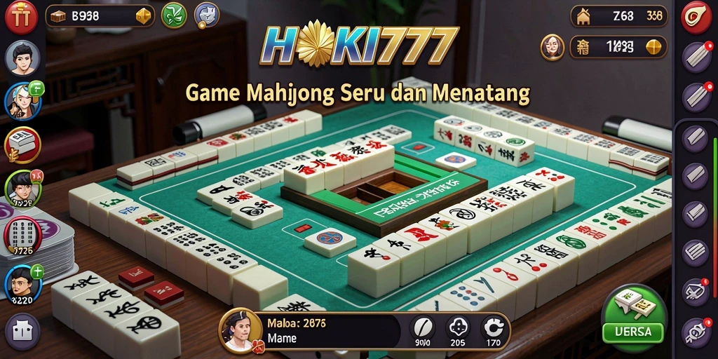Tangkapan layar HOKI777 menunjukkan gameplay Mahjong yang menarik.