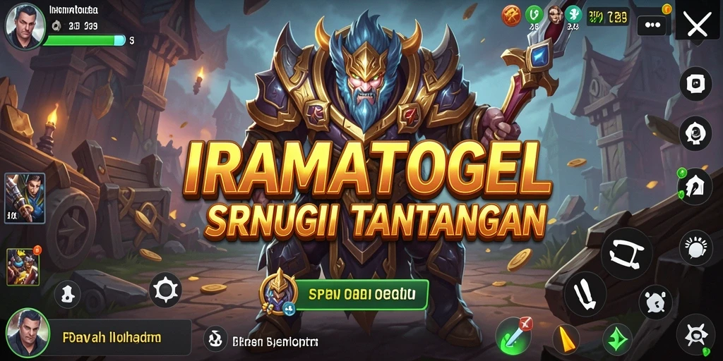 Tampilan menarik dari gameplay strategi IRAMATOGEL yang menegangkan.