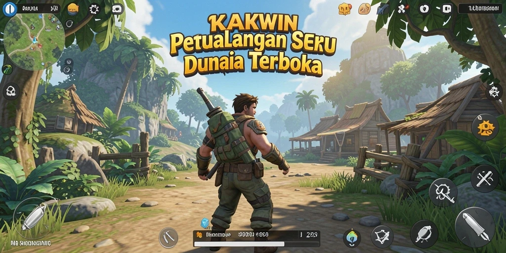 Tampak gameplay seru di dunia terbuka KAKWIN.