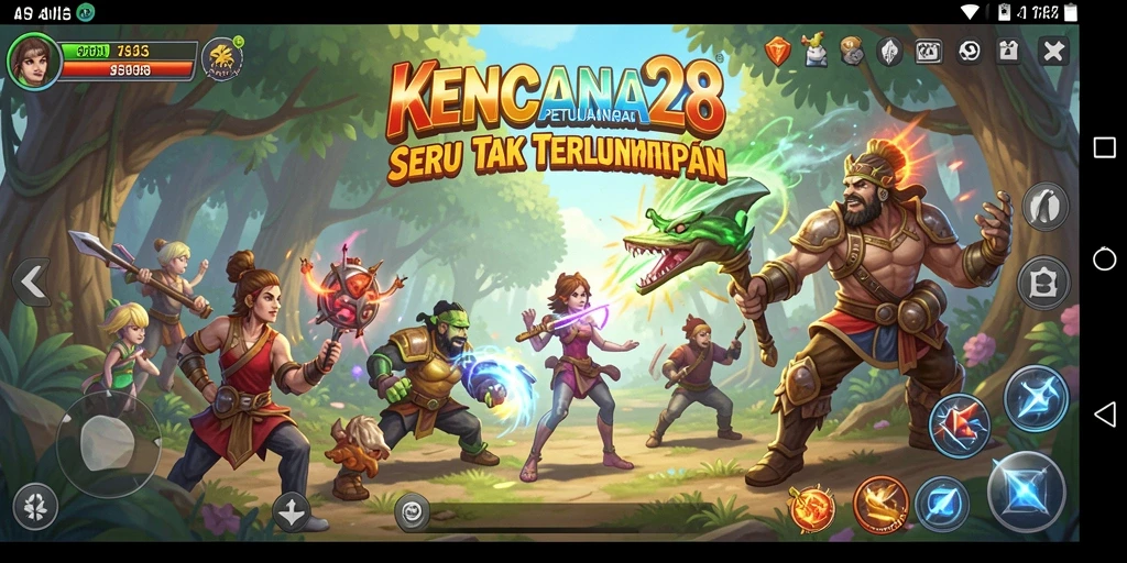 Tampilan gameplay KENCANA28 dengan grafik menawan dan aksi seru.