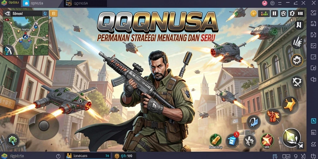 Tampilan gameplay menarik dari QQNUSA yang penuh strategi.
