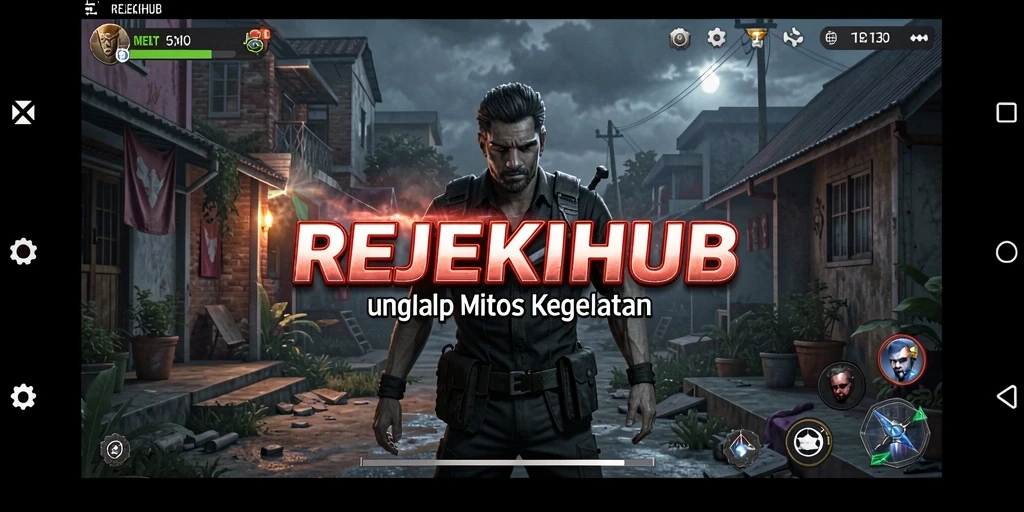 Tangkapan layar gameplay menampilkan suasana horor yang mencekam.