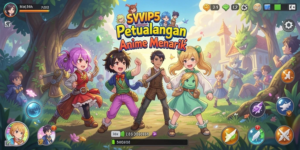 Tampilan screenshot SVIP5 menampilkan aksi seru dalam dunia Anime.