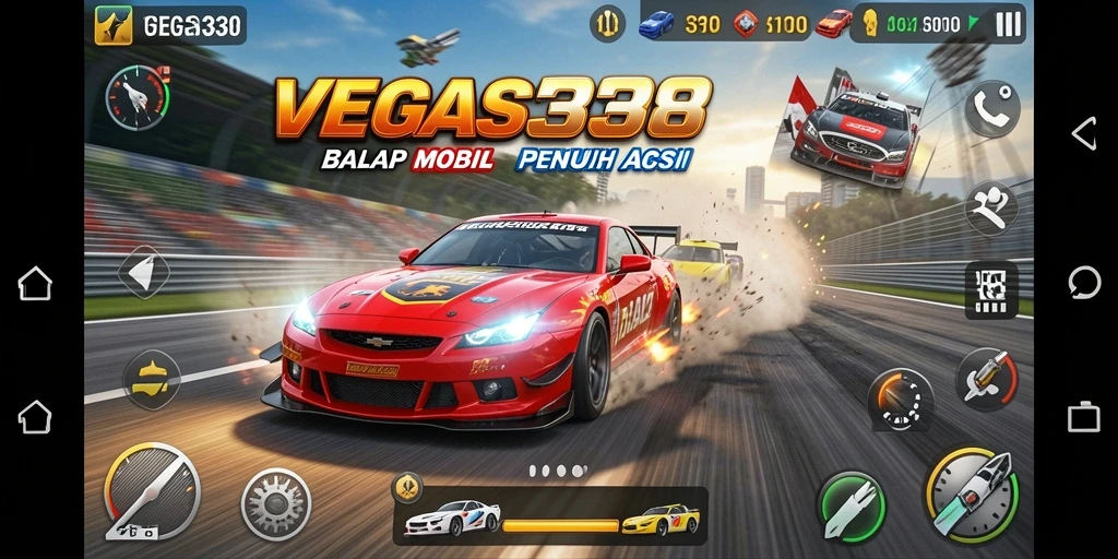 Menampilkan aksi balap yang mendebarkan di VEGAS338.